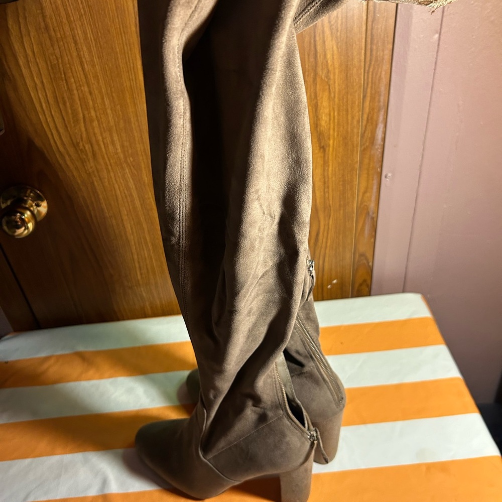 Steve Madden Tan Over the Knee Boots